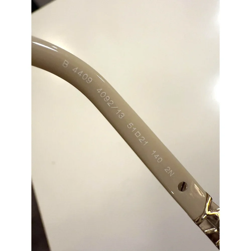 Burberry Cat Eye Sunglasses 51mm Beige Brown Gradient Logo‎ Italy NEW